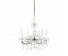 QAZQA Araña de luces vintage C-arm 6 luces - Marie Theresa