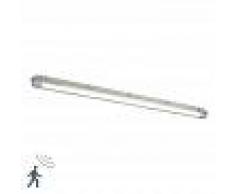Shada Luminaria fluorescente con LED 1800 lm y detector de movimiento IP65 - Base