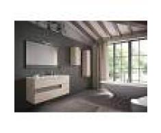 Conjunto mueble de baño con 2 cajones y seno desplazado - Vision.06 - Visobath