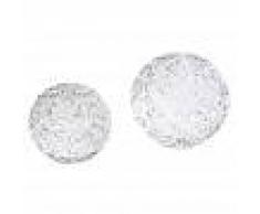 Maisons du Monde Bolas decorativas de cristal cincelado Alt.12 (x2)
