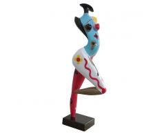 Margot figura decorativa pintada a mano, 31x19x89 cm