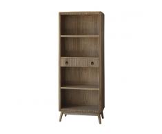 Librería de madera con 2 cajones, L75 cm