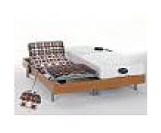 NATUREA Cama articulada eléctrica con memoria de forma LYSIS III de NATUREA - Cerezo - Motores OKIN - 2x80x200cm