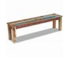 vidaXL Banco madera maciza reciclada 160x35x46 cm