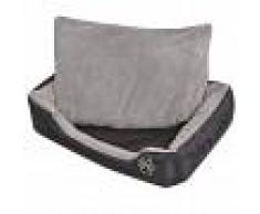 vidaXL Cama para perro con cojín acolchado Talla M negra