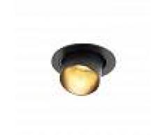 QAZQA Downlight empotrable redondo moderno inclinable negro - Installa