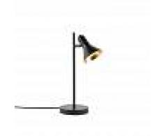 QAZQA Lámpara de mesa moderna negra oro 1-luz - MAGNO