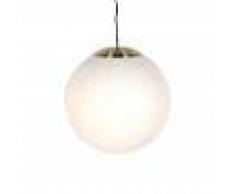 QAZQA Lámpara colgante nórdica cristal translúcido 50cm - BALL 50