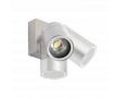 QAZQA Aplique exterior acero orientable IP44 - SOLO