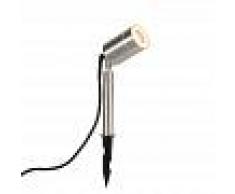 Ranex Foco de estaca acero orientable IP44 - LANCE
