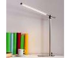 Lindby Lámpara de escritorio plateada LED - KOLJA