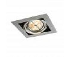QAZQA Foco empotrable de aluminio cuadrado ajustable 1 luz - Oneon 111-1