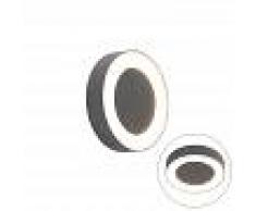 QAZQA Aplique/plafón gris oscuro redondo IP54 - ARIEL