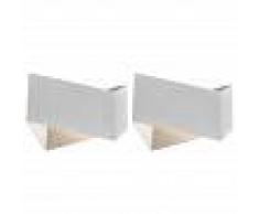 QAZQA Set 2 apliques diseño blanco - FOLD