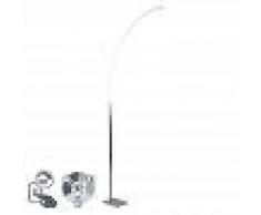 QAZQA Lámpara de pie moderna acero LED regulador 3-estados - STYLISH
