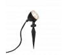 QAZQA Foco de estaca negro orientable LED IP65 - ENSIGN