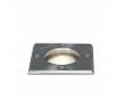QAZQA Foco de suelo acero 10.5cm IP65 - BASIC Square