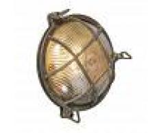 QAZQA Aplique/plafón marrón IP44 - NAUTICA ROND