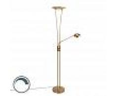 QAZQA Uplighter art deco bronce LED flexo - IBIZA