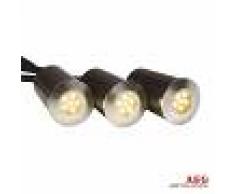 AEG Foco de suelo LED empotrado Albedo, set 3 unidades