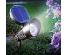 Esotec Foco solar LED de pared y suelo Spotlight