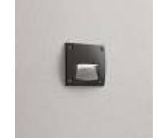 Fumagalli Lámpara empotrada Leti 100 Square-ST negro 3.000 K