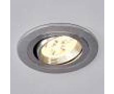 Lampenwelt.com Foco LED empotrable Tjark redondo de aluminio