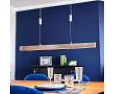 Lucande Riel de iluminación LED colgante Nora madera 78cm