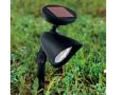 EGLO Foco LED solar de estaca Ludo negro