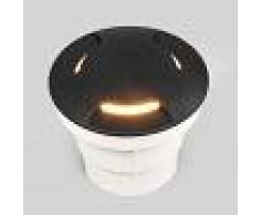 Fumagalli Lámpara empotrada LED de suelo negra Ceci 120-3L