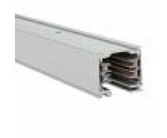 Pferdekaemper Sistema de rieles trifásico aluminio natural, 1 m
