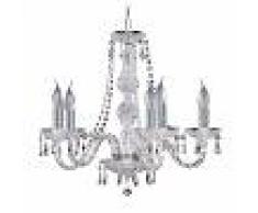 Searchlight Lámpara de araña de cristal de 5 brazos HALE