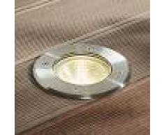 Lampenwelt.com Foco suelo empotrado LED Sanna acero IP67 redondo