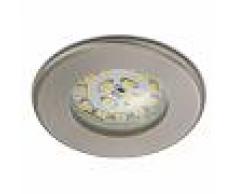 Briloner Eficiente foco empotrable LED Nikas IP44, níquel