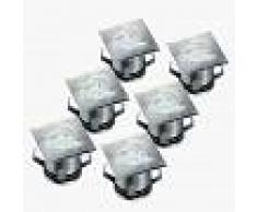 Smartwares Foco LED empotrado en suelo Ranex, juego de 6 uds.