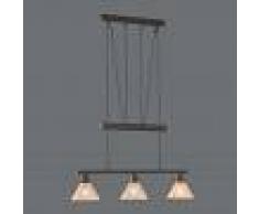 Trio Lighting Lámpara colgante Zug de altura regulable, 3 llamas