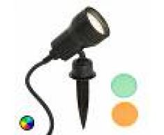 Briloner Foco LED con estaca Terra, filtro de color
