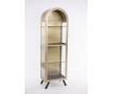 Vitrina Clasica acero y Cristal Serie Arceda