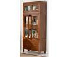 Vitrina Despacho Colonial 4 Puertas Cristal Serie Aidison