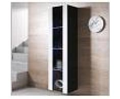 Armario colgante modelo Luke V5 (40x165cm) color negro y blanco