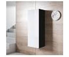 Armario colgante modelo Luke V1 (40x126cm) color negro y blanco