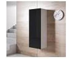 Armario colgante modelo Luke V1 (40x126cm) color blanco y negro