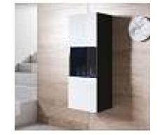 Armario colgante modelo Luke V3 (40x126cm) color negro y blanco