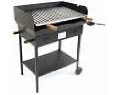 Cruccolini Barbacoa de carbón y de leña con chasis de chapa Cruccolini Festa 69x45