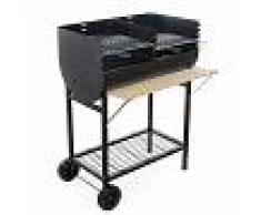 Royal Food Barbacoa de carbón CB 300 con parrilla doble - Superficie de cocción 66x40