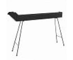 Cruccolini Barbacoa de carbón para pinchos hierro forjado 100 cm BA15 - Superficie de cocción 100 x 11 cm