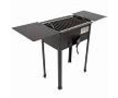 Cruccolini Barbacoa de carbón y de leña con chasis de chapa Cruccolini ELBA 38x25