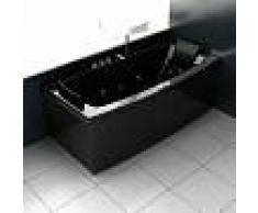Bañera de hidromasaje ECO-DE® MALAGA BLACK 170x80x68 cm ECO-8522B