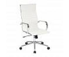Iconic Furniture silla oficina réplica eames blanca alta