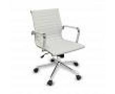 Iconic Furniture silla oficina réplica eames blanca baja